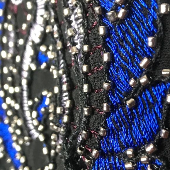 Francesca’s Collection Beaded & Embroidered Dress - Picture 6 of 8